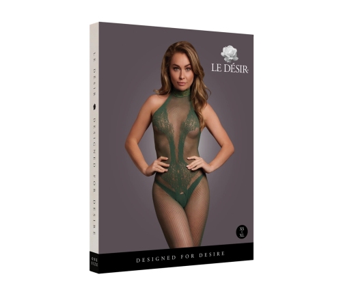 Fishnet and Lace Bodystocking - One Size