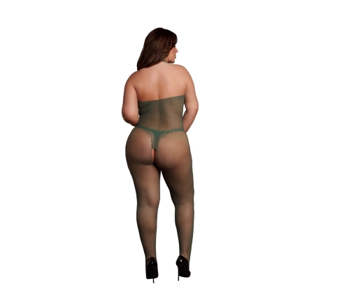 Fishnet and Lace Bodystocking - Queen Size