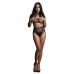 Duo Net Key-Hole Bra Set - One Size