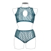 Duo Net Key-Hole Bra Set - Queen Size