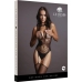 Contrast Suspender Bodystocking - One Size