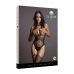 Contrast Suspender Bodystocking - One Size