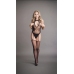 Contrast Suspender Bodystocking - One Size