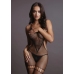 Net High Neck Bodystocking - One Size