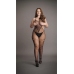 Duo Net High Neck Bodystocking - Plus Size