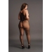 Duo Net High Neck Bodystocking - Plus Size