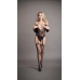 Criss Cross Neck Bodystocking - One Size