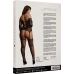 Criss Cross Neck Suspender Bodystocking - Plus Size
