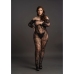 Lace Sleeved Bodystocking - Plus Size