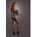 Lace Long-Sleeved Bodystocking - One Size