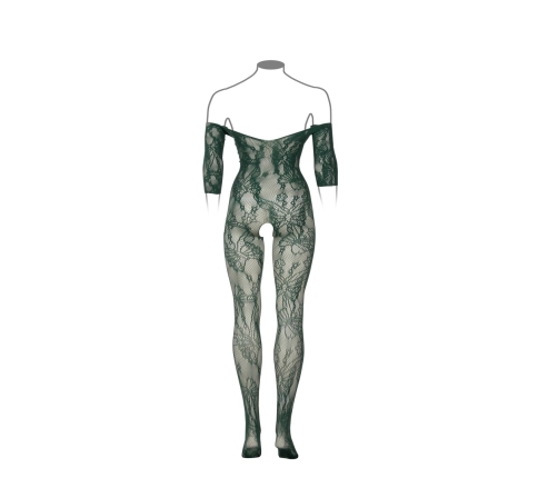 Lace Long-Sleeved Bodystocking - Queen Size
