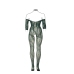 Lace Long-Sleeved Bodystocking - Queen Size