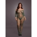 Lace Long-Sleeved Bodystocking - Queen Size
