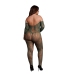 Lace Long-Sleeved Bodystocking - Queen Size