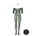 Lace Long-Sleeved Bodystocking - Queen Size