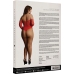 Crotchless Rhinestone Teddy - Plus Size