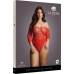 Crotchless Rhinestone Teddy - Plus Size
