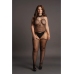 Suspender Fishnet Choker Bodystocking - Plus Size