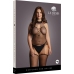 Suspender Fishnet Choker Bodystocking - Plus Size