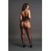 Suspender Fishnet Choker Bodystocking - Plus Size