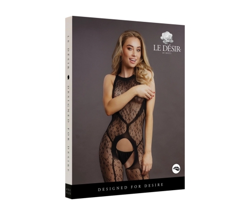 Crotchless Leopard Bodystocking - One Size