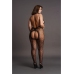Crotchless Leopard Bodystocking - Plus Size