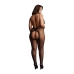 Crotchless Leopard Bodystocking - Plus Size