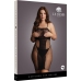 Knee-Length Lace and Fishnet Dress - Plus Size