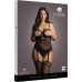 Suspender Rhinestone Bodystocking - Plus Size