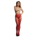 Suspender Rhinestone Pantyhose - One Size