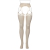 Shredded Suspender Pantyhose - Queen Size