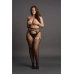 Shredded Suspender Pantyhose - Plus Size