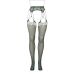 Shredded Suspender Pantyhose - Queen Size