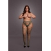 Shredded Suspender Pantyhose - Queen Size