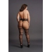 Suspender Striped Pantyhose - Plus Size