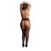 Suspender Leopard Pantyhose - Plus Size