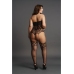 Strapless, Crotchless Teddy with Stockings - Plus Size