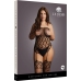 Strapless, Crotchless Teddy with Stockings - Plus Size