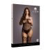Strapless, Crotchless Teddy with Stockings - Plus Size