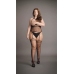 Strappy Suspender Bodystocking - Plus Size