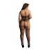 Strappy Suspender Bodystocking - Plus Size