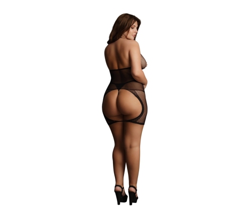 Peek-A-Boo Fishnet Dress - Plus Size