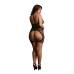 Peek-A-Boo Fishnet Dress - Plus Size