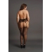 Fishnet and Lace Garterbelt Stockings - Plus Size