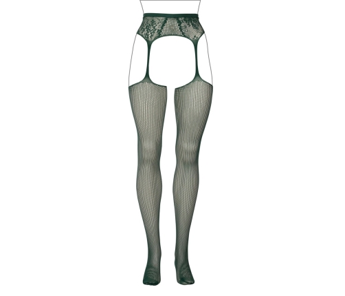 Fishnet and Lace Garterbelt Stockings - Queen Size