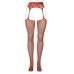 Fishnet and Lace Garterbelt Stockings - Queen Size