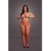 Fishnet and Lace Garterbelt Stockings - Queen Size