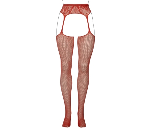 Fishnet and Lace Garterbelt Stockings - Queen Size
