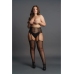 High-Waist Garterbelt Stockings - Plus Size