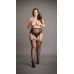 High-Waist Garterbelt Stockings - Plus Size
